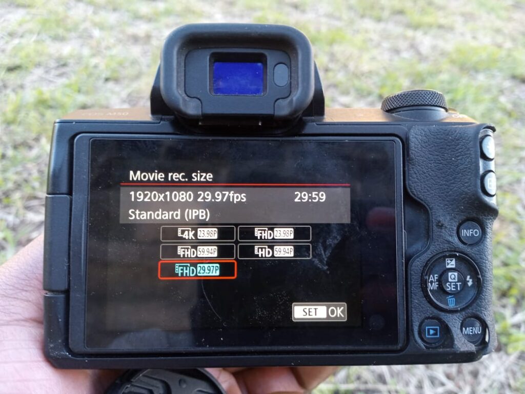 The best settings for video on a canon Camera